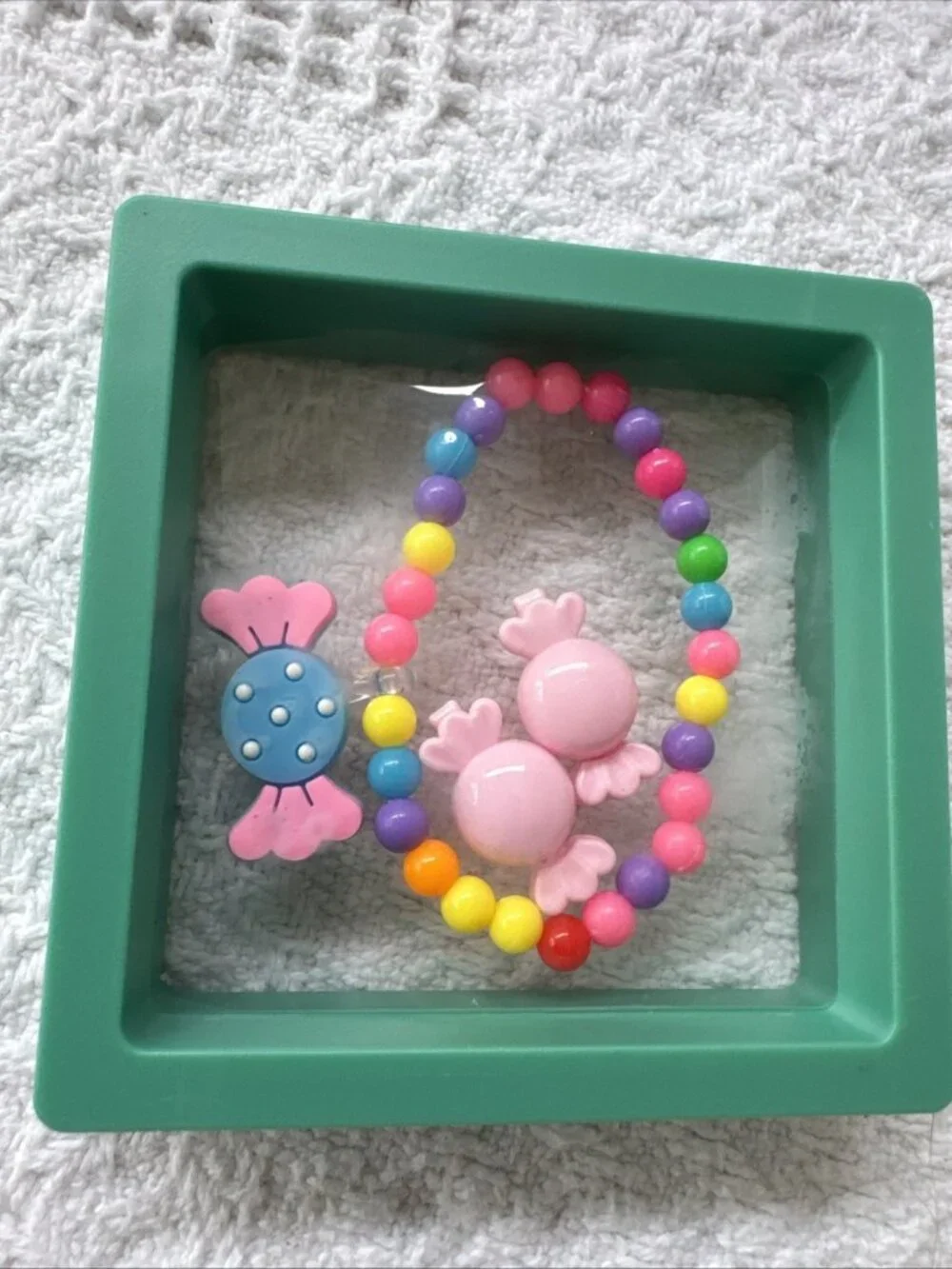 Girl's Wrapper Candy Jewelry Set Bracelet & Clip Earrings NEW Chose Color Box